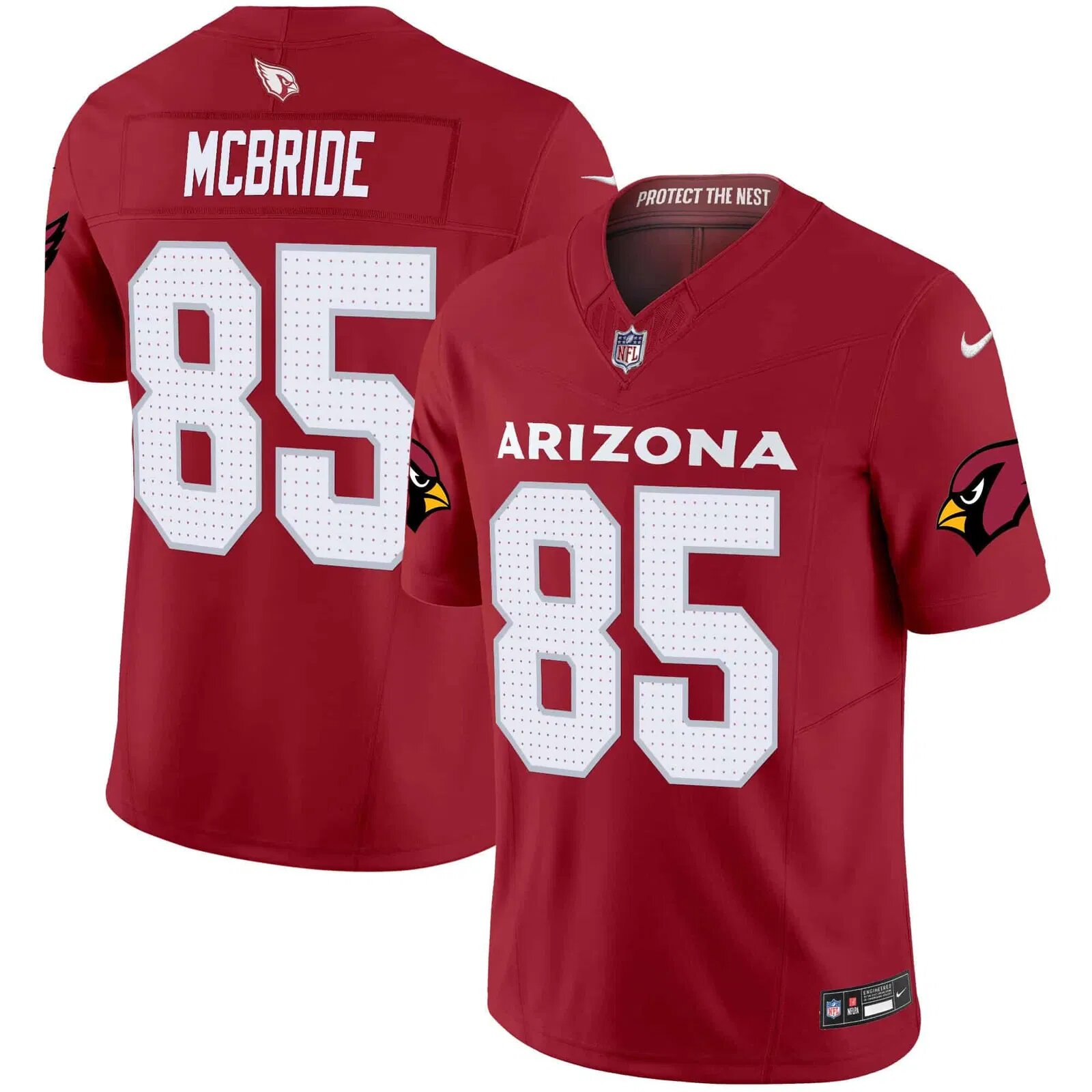 Men Arizona Cardinals #85 Mcbride Red Nike 2024 Vapor Limited NFL Jersey